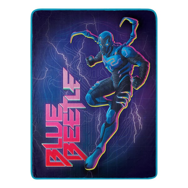 THE NORTHWEST GROUP Blue Beetle Electric Beetle Micro Raschel Throw