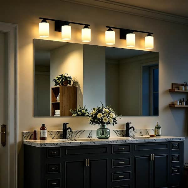 Edvivi Aliana 22 in. 3-Light Matte Black Modern Vanity Light with