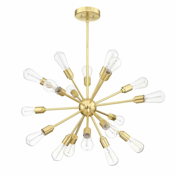 Pia Ricco 18-Light Chrome Sputnik Sphere Chandelier