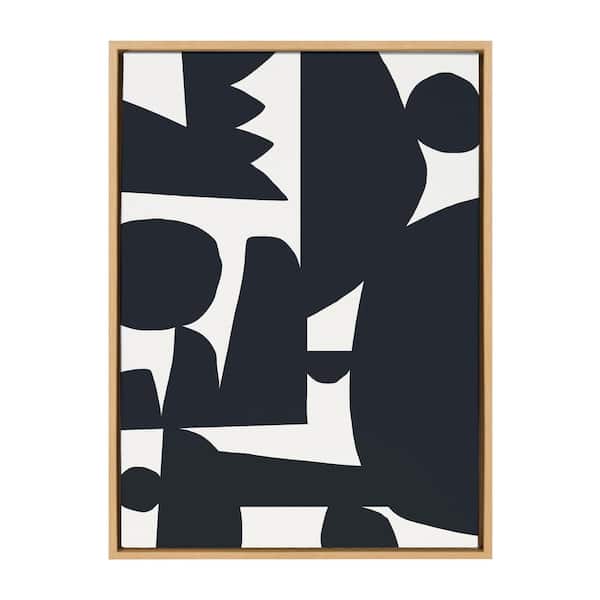 Kate and Laurel Sylvie Modern Framed Canvas Wall Art 33 in. x 23 in.