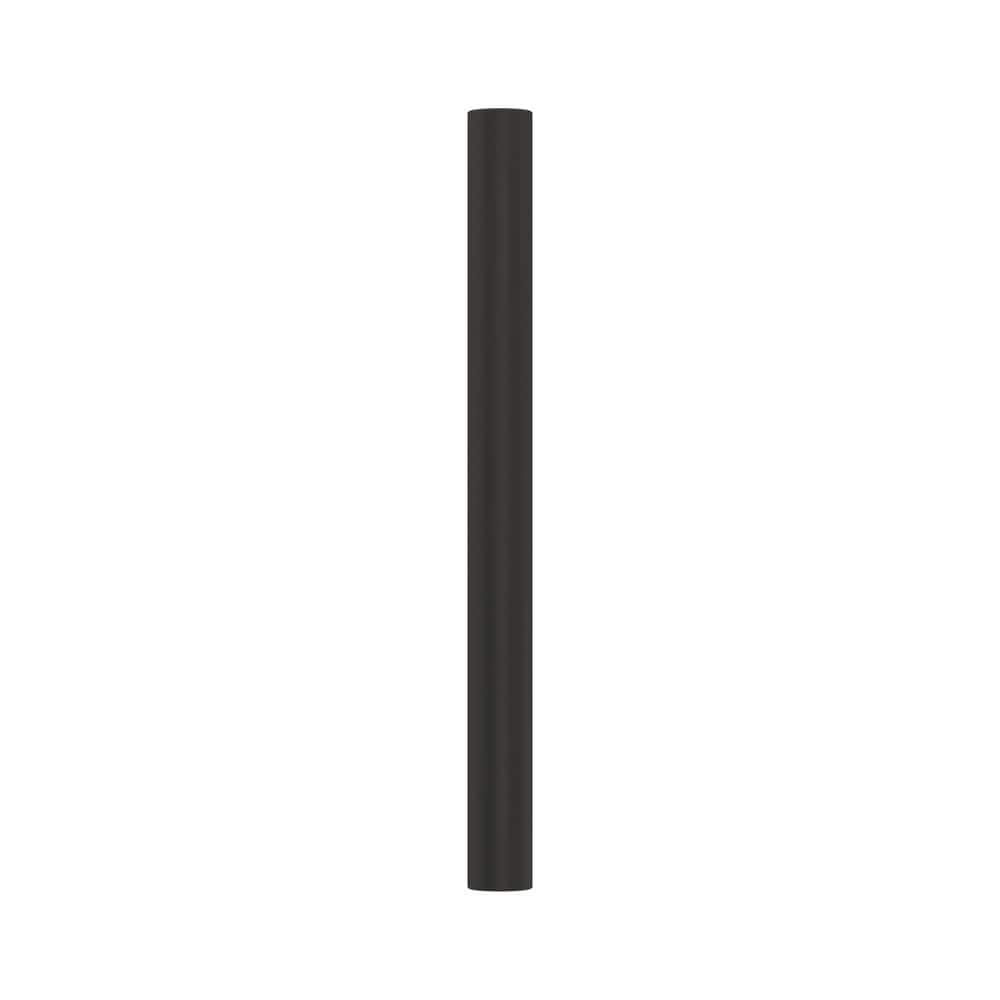 Matte Black Steel Modern Bar Pull with Mounting Hardware