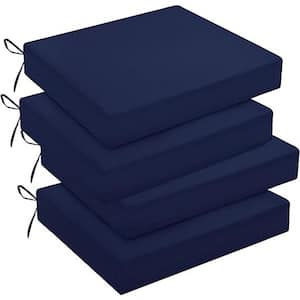 Outdoor Chair Cushions 18.5 in. x 16 in. x 3 in. Pack of 4, Patio Cushions for Outdoor Furniture, Throw Pillow