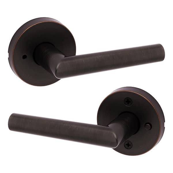 Milan Venetian Bronze Round Bed/Bath Reversible Door Handle