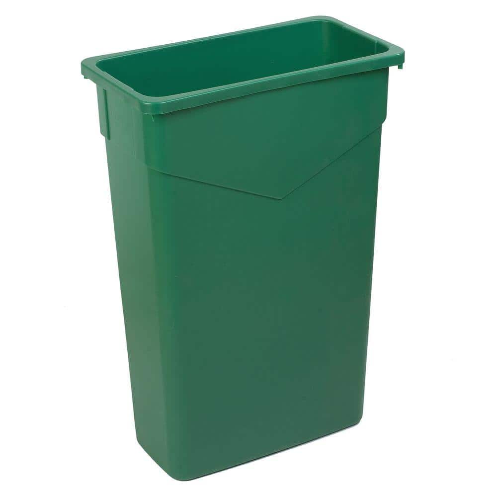 Carlisle TrimLine 23 Gal. Green Rectangular Trash Can (4-Pack)