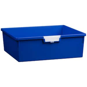 8 Gal. - Tote Tray - Wide Line 6 in. Storage Tray in Primary Blue