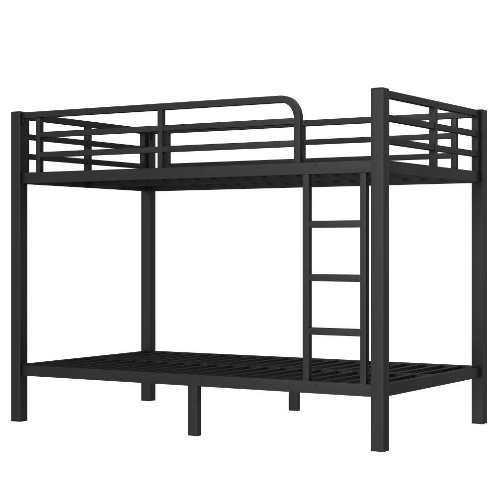 Black Metal Twin over Twin Bunk Bed with Space-Saving and Noise Reduced price history on PriceWatchPro