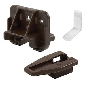 Dark Brown, Drawer Track Guide and Glide (2-pack)
