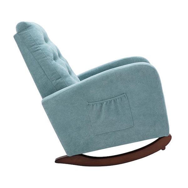 mint green nursery glider