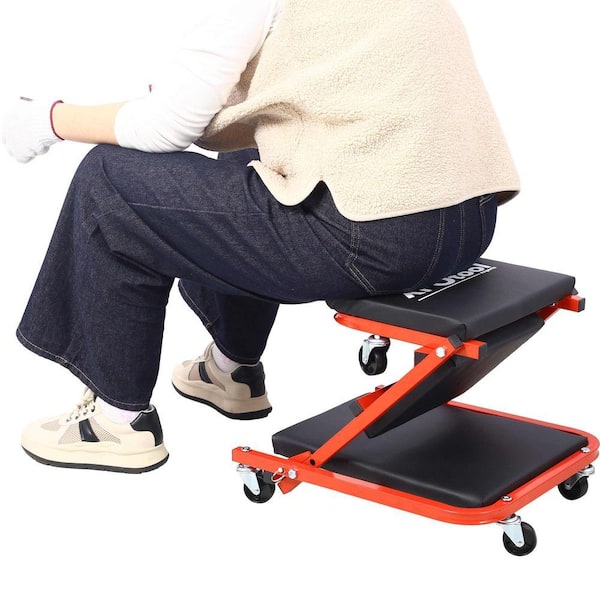 Miscool Ami 300LB Mechanic Creeper Seat Low Profile with 6 Wheels