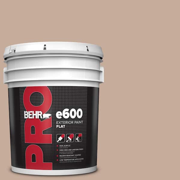 BEHR PRO 5 gal. #ECC-57-1 California Stucco Flat Exterior Paint