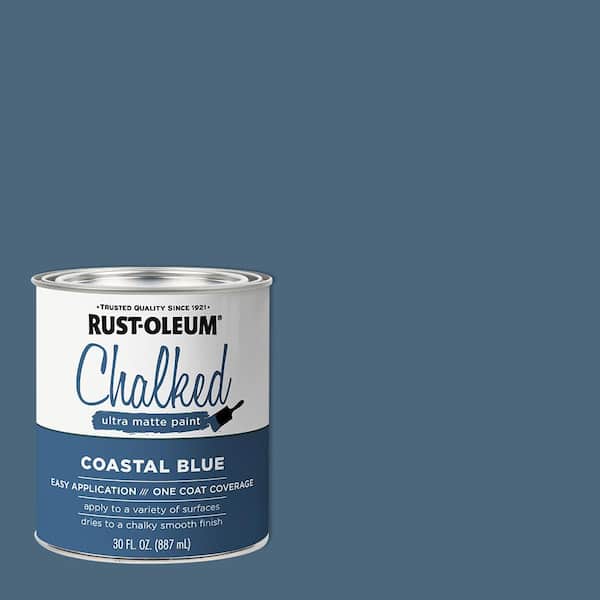 Rust-Oleum 30 oz. Coastal Blue Ultra Matte Interior Chalk Paint (Case of 2)