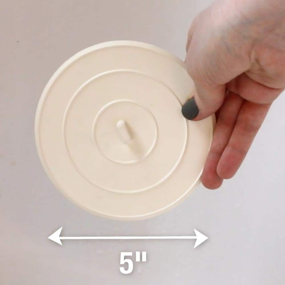 Danco 5" White Rubber Flat Suction Sink Stopper
