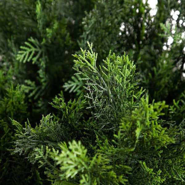 Nearly Natural 5 ft. Artificial Green Cedar Bush UV Resistant