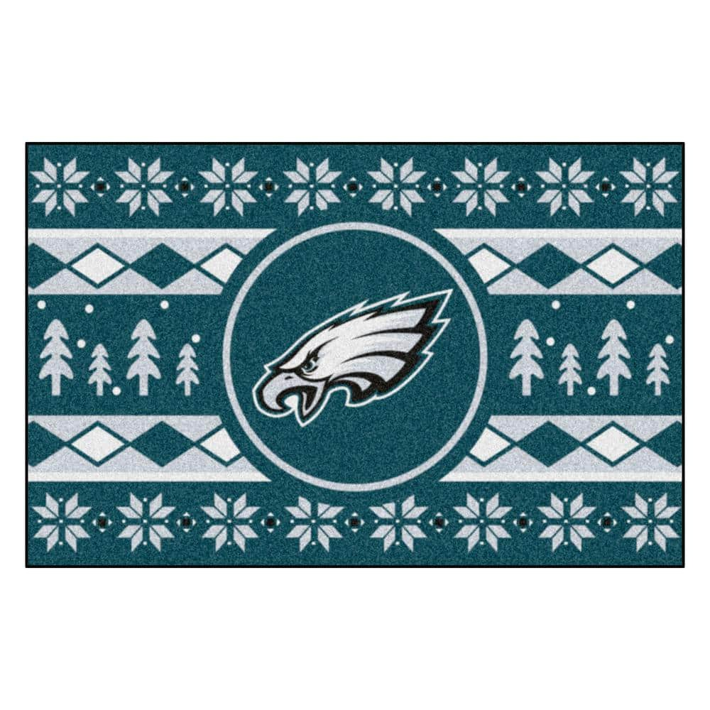 Officially Licensed NFL Philadelphia Eagles Vintage Logo Football Rug