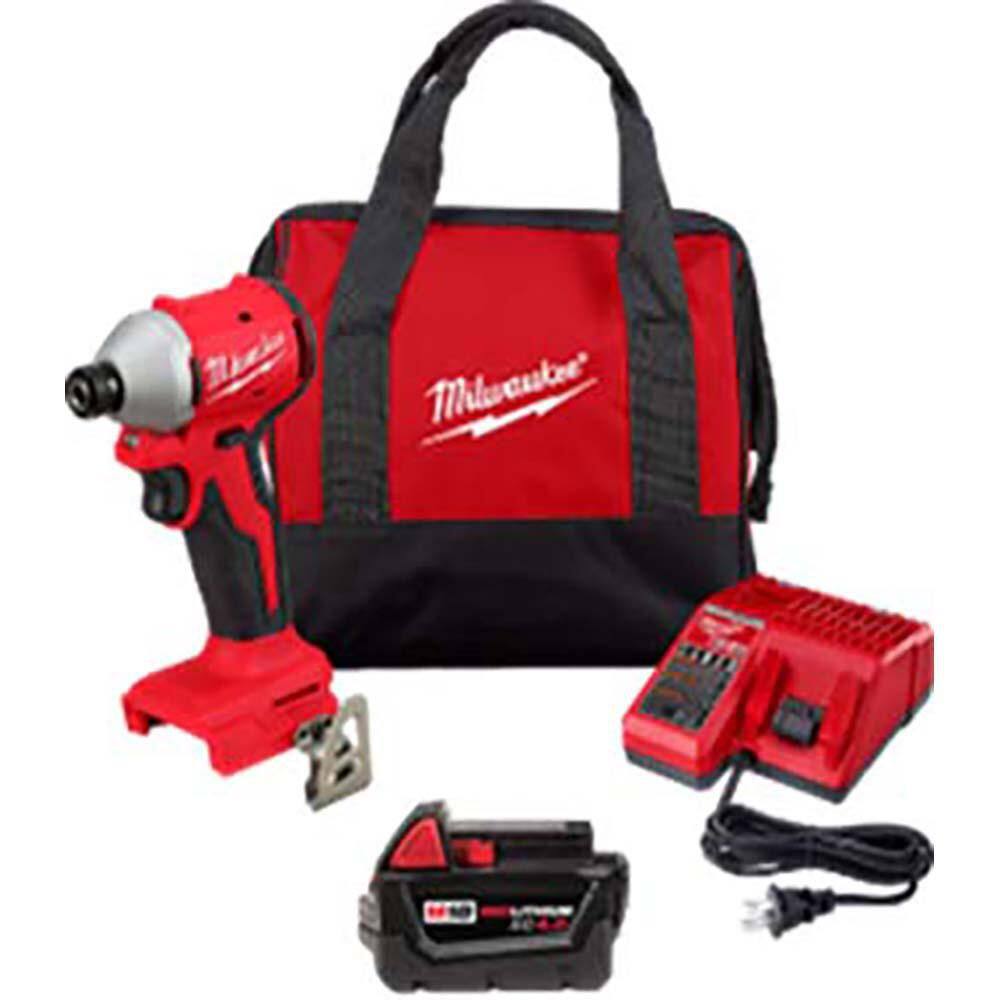 M18 18V Lithium-Ion Compact Brushless Cordless 1/4 in. Impact Driver Kit price history on PriceWatchPro