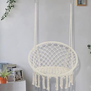 2.6 ft. Portable Hammock Chair in Beige