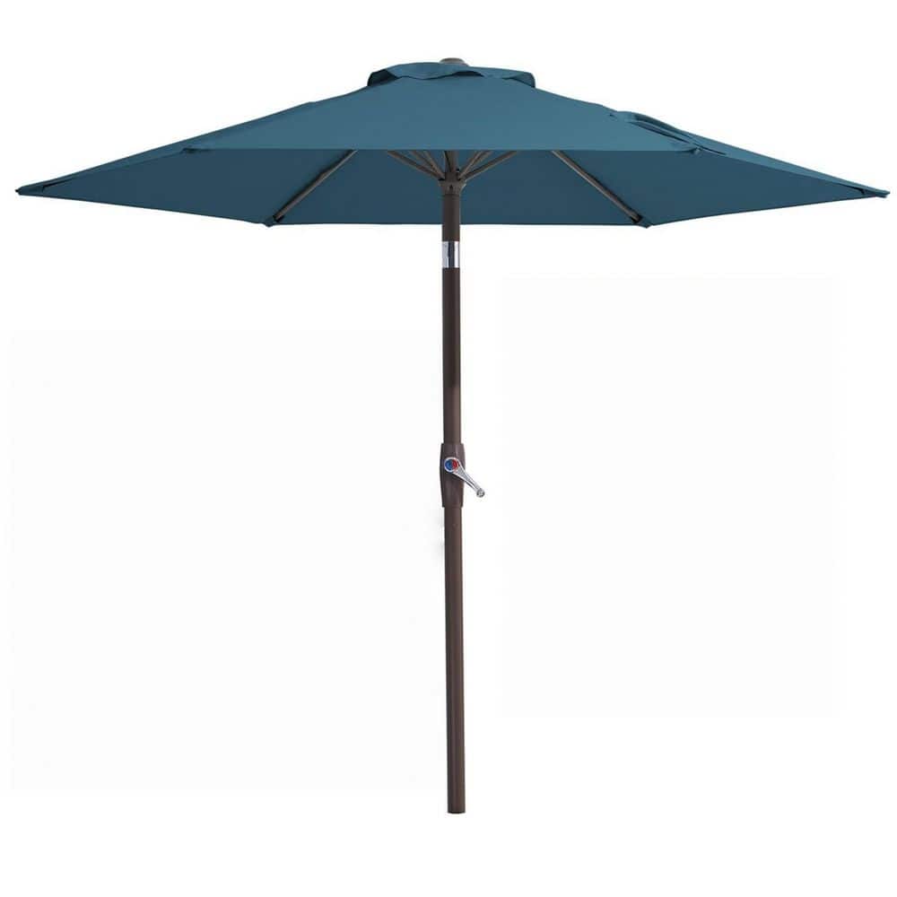 7.5 ft. Alloy Steel Market Tilt Patio Umbrella in Peacock Lake Blue price history on PriceWatchPro
