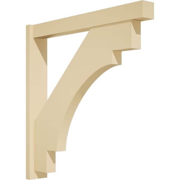 Ekena Millwork Merced 5 in. W x 36 in. H x 36 in. D Signature Urethane Polyurethane Outlooker with Block Ends