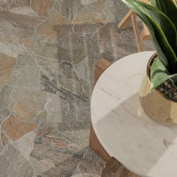 MSI Neptune Gold 17 in. x 26 in. Matte Porcelain Flagstone Look