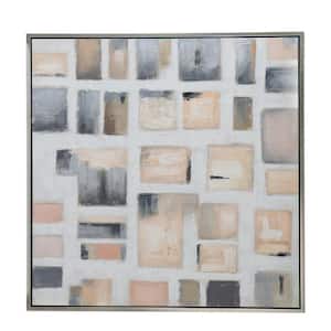 Cornerstone 1 Piece Framed Acrylic Painting Abstract Art Print 39.37 in. x 39.37 in.