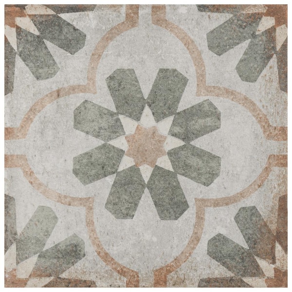 Merola Tile D'Anticatto Decor Florence 8-3/4 in. x 8-3/4 in. Porcelain Floor and Wall Tile (11.0 sq. ft./Case)