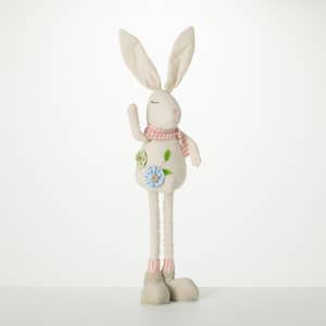 12.75 in. Standing Telescopic White Bunny