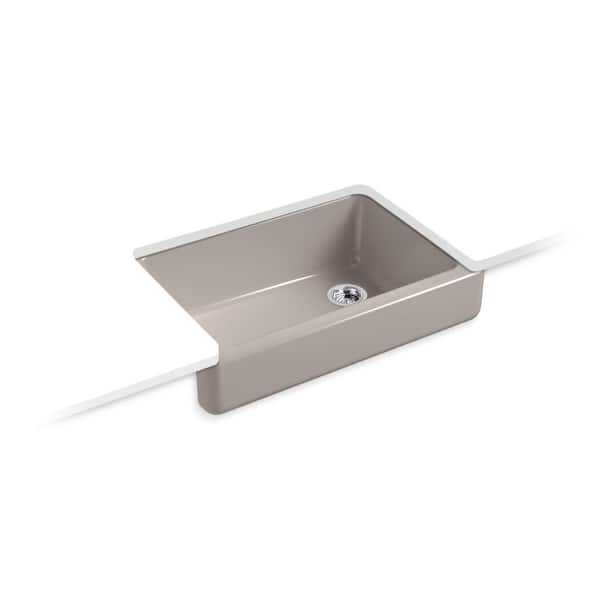 Whitehaven 32.5 in. Undermount Cast Iron Single-Bowl Farmhouse Kitchen Sink