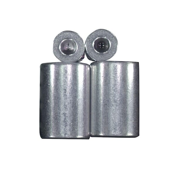 Everbilt 4Piece 3/32 in. ZincCoated Aluminum Ferrule and Stop Set