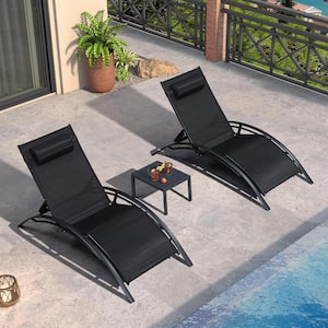 Oversized Chaise Lounge Outdoor Beach Pool Sunbathing Lawn Lounger Recliner Chair