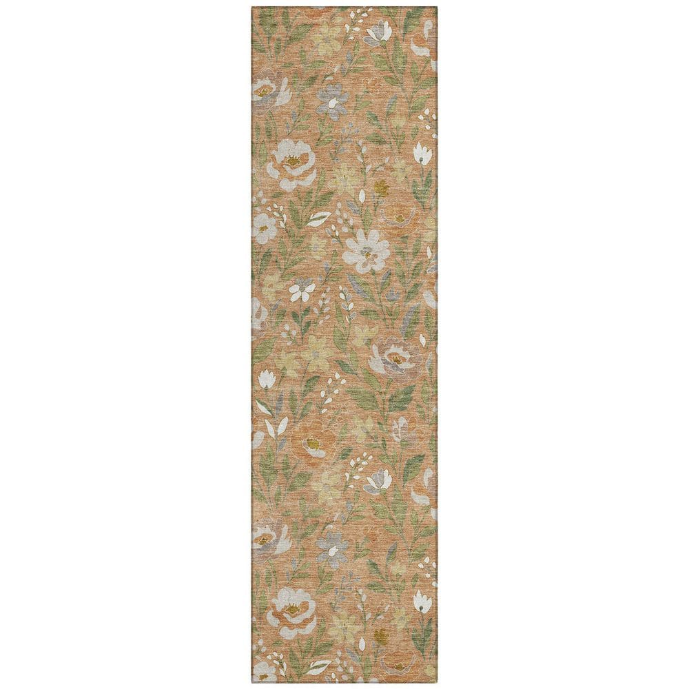 Chantille Machine Washable Indoor/Outdoor Abstract ACN2438 Copper 2 ft. x 7 ft. Runner Rug price history on PriceWatchPro