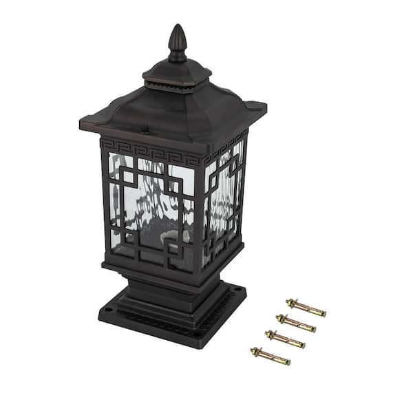 OUKANING 1 Light Black New Chinese Style Aluminum Hardwired
