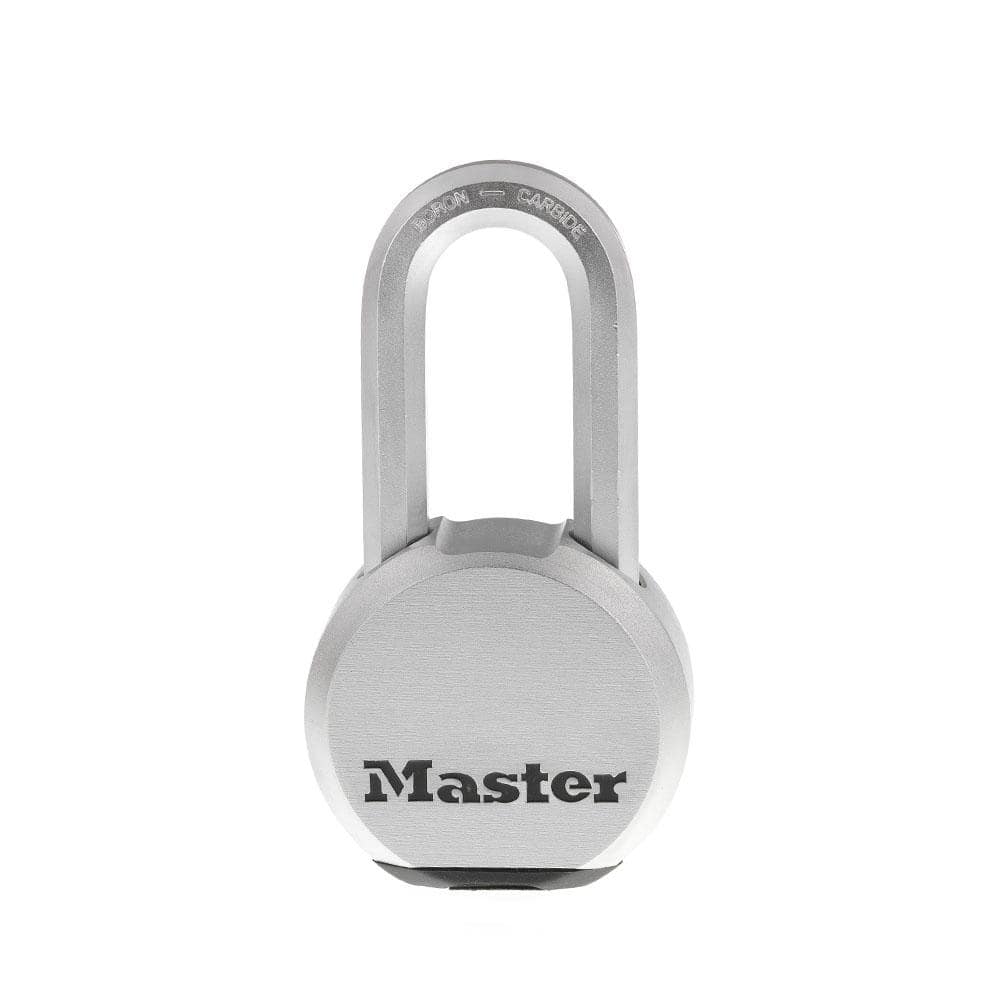 Master Lock Magnum Heavy Duty Solid Steel Padlock with Key,Silver