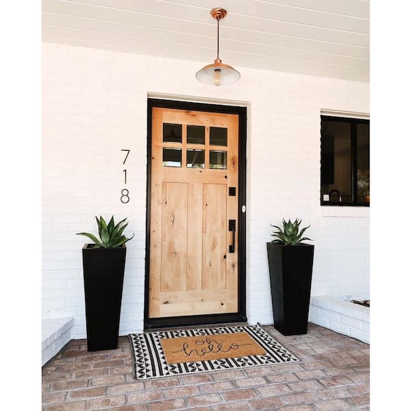 Krosswood Doors 44 in. x 96 in. Mediterranean Alder Sq Clear Low-E  Unfinished Wood Right-Hand Prehung Front Door with Left Half Sidelite  PHED.KA.300V.26.80.134.RH-M1-1.1LSL - The Home Depot