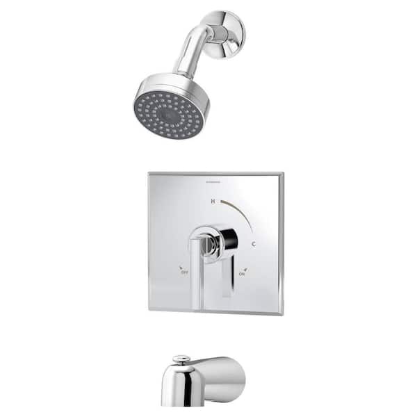 Symmons Duro 1-Handle 1-Spray Tub and Shower Faucet in Chrome (Valve not Included)