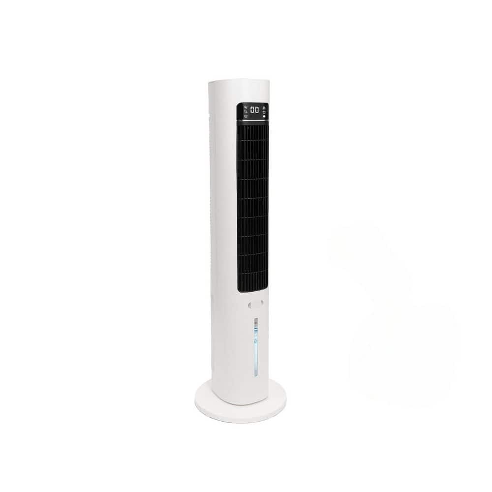 12 Hour Smart Timer Evaporative Cooler 70° Oscillating Tower Fan Portable Air Conditioner with 3L Water Tank, 2-Ice Pack price history on PriceWatchPro