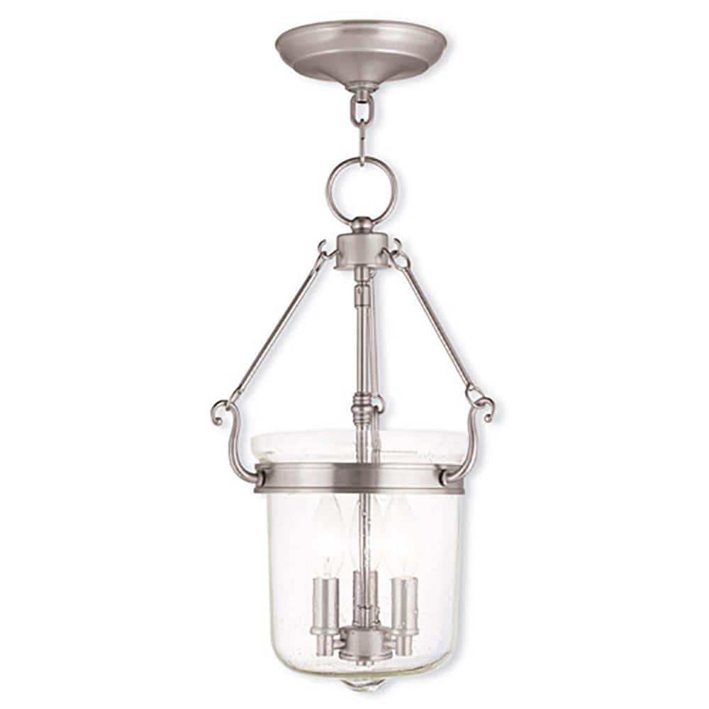 Winchester 3 Light Brushed Nickel Pendant