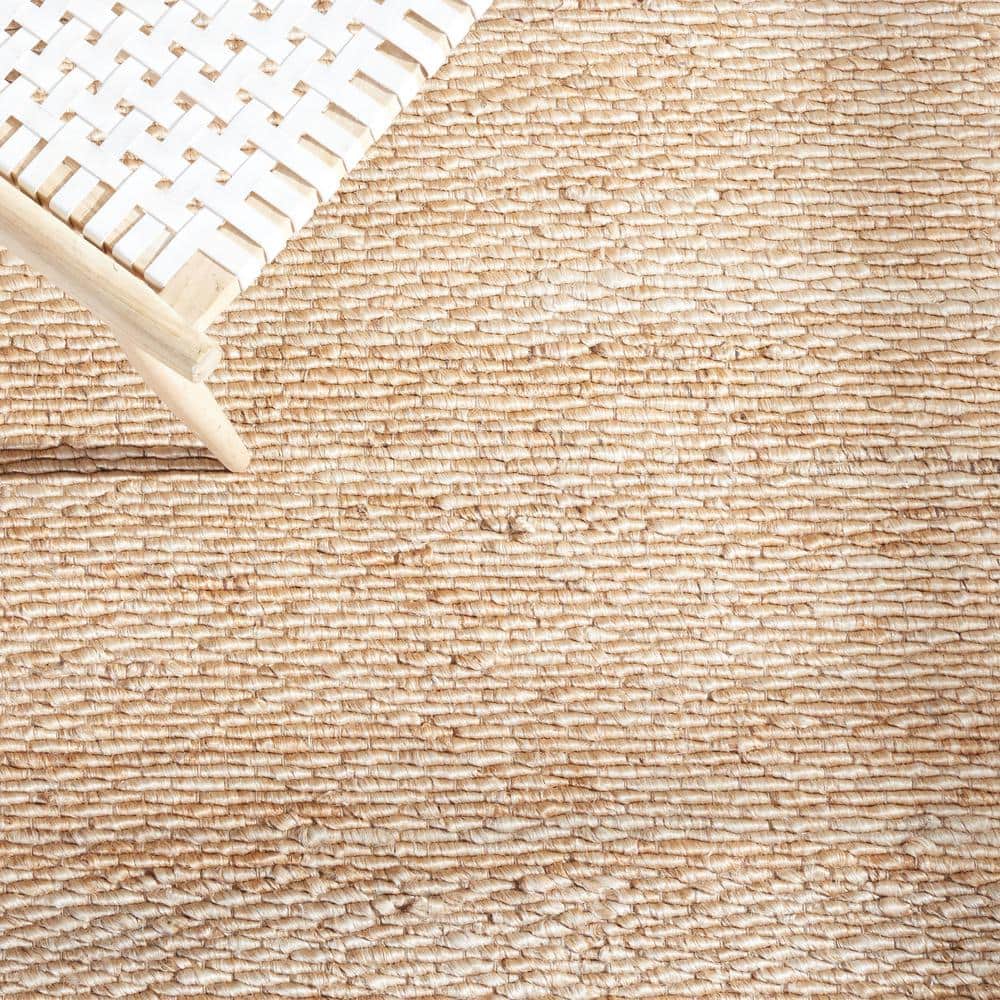 Natural Handwoven Jute Area Rug, 5x8 Feet