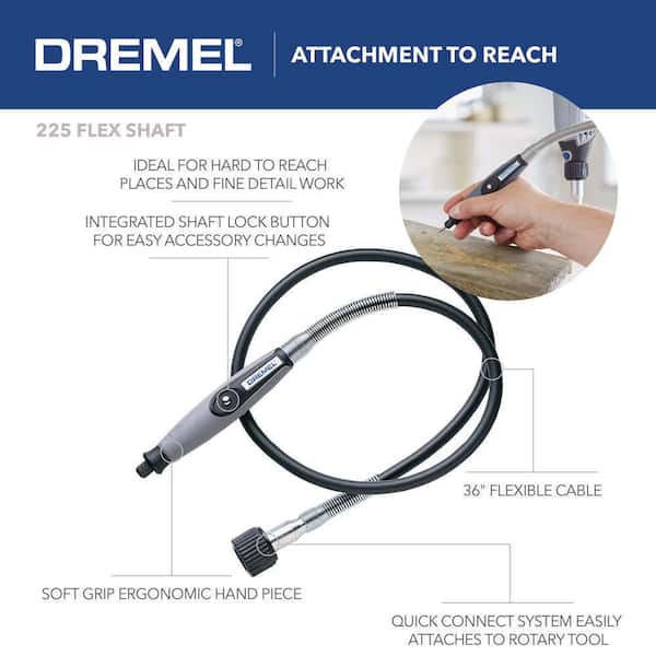 Dremel 4000-6/50-FF High Performance Rotary Tool Kit with Flex Shaft- 6  Attachments & 50 Accessories- Grinder, Sander, Polisher, Engraver- Perfect  For