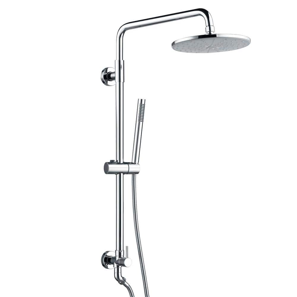 Modern 1-Handle 1-Spray Shower Faucet 1.8 GPM with Hand Shower in Chrome price history on PriceWatchPro