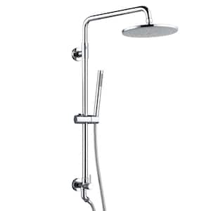Modern 1-Handle 1-Spray Shower Faucet 1.8 GPM with Hand Shower in Chrome (Valve Included)