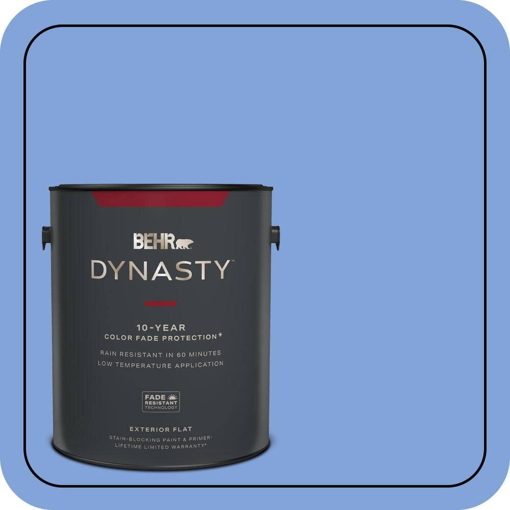 1 gal. #P530-4 Periwinkle Flat Exterior Stain-Blocking Paint & Primer price history on PriceWatchPro