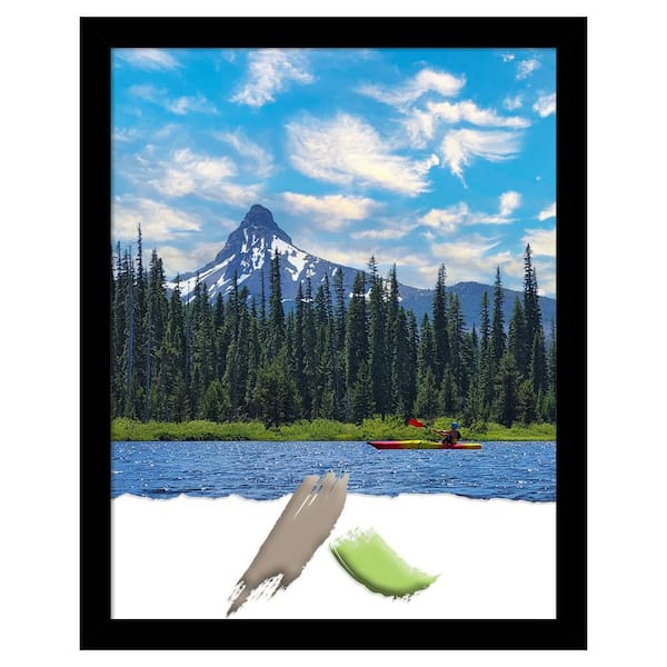Amanti Art Black Gallery Deep Wood Picture Frame Opening Size 11 x 14 in.