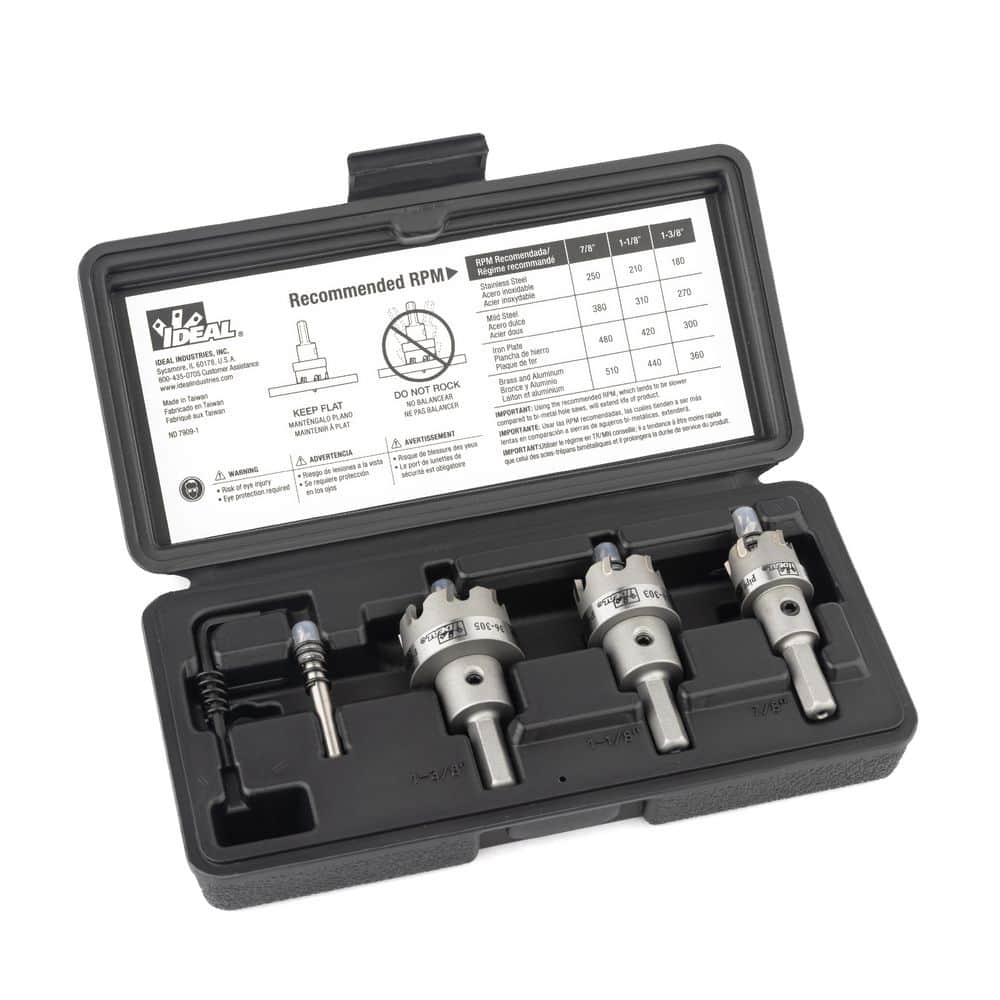 マントルピースC型 H90W80D20 送料込　組立タイプ IDEAL TKO Carbide-Tipped Hole Cutter - 4 Piece Kit-Includes