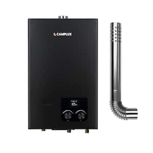 Instant 2.64 GPM 68,000 BTU Indoor Propane Tankless Water Heater with Vent Pipe, Black