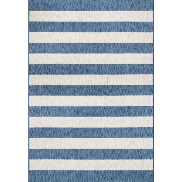 Alexis Blue 4 ft. x 6 ft. Indoor/Outdoor Patio Area Rug