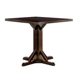 Brown Cherry and Ivory Counter Height Dining Table