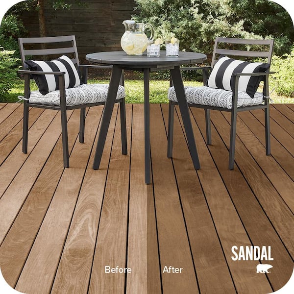 1 gal. #ST-121 Sandal Semi-Transparent Waterproofing Exterior Wood Stain