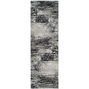 Adirondack Silver/Multi 3 ft. x 10 ft. Solid Runner Rug