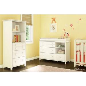Little Smileys 4-Drawer Pure White Changing Table