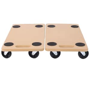 Furniture Moving Dolly, Heavy Duty Wood Rolling Mover with Wheels for Piano Couch Fridge Heavy Items, Serving Cart